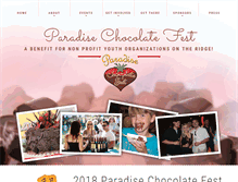 Tablet Screenshot of chocolatefest.us